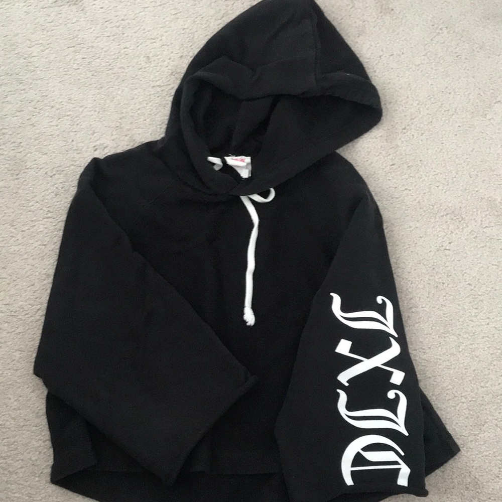 Black loose crop top from Urban Outfitters